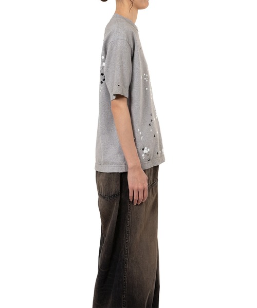 Maison MIHARA YASUHIRO（メゾンミハラヤスヒロ）の「Embellished Distressed T-Shirt（Tシャツ/カットソー・レディース・ブラック/ホワイト/グレー・38/36/40）」の22枚目の写真