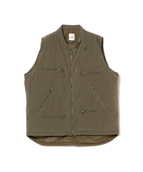 dip（ディップ）の「【別注】dip / Flight Vest（ベスト・メンズ・ネイビー/オリーブ・XL/L/M）」の2枚目の写真