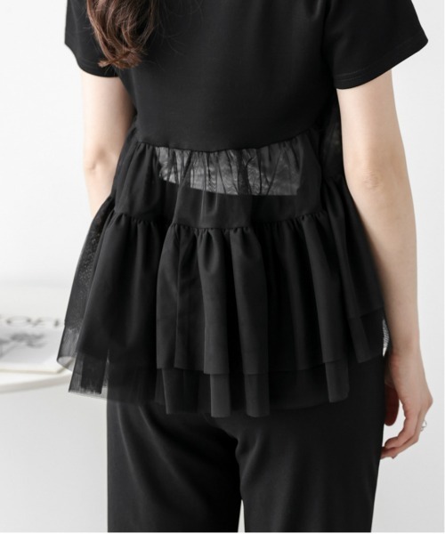 AMELY(エミリー)の「バックシアーフリルTシャツ(Tシャツ/カットソー・レディース・ブラック/ホワイト・フリー)」の22枚目の写真