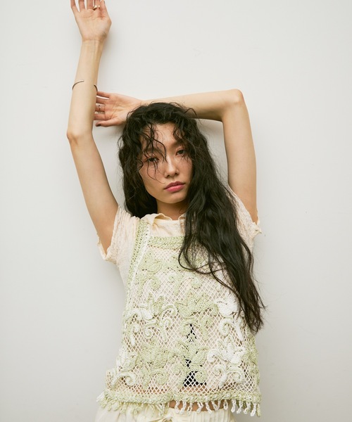 RUMCHE rumche houga ビスチェ HOUGA/ホウガ】garden bustier/フリルビスチェ（ベスト）｜HOUGA
