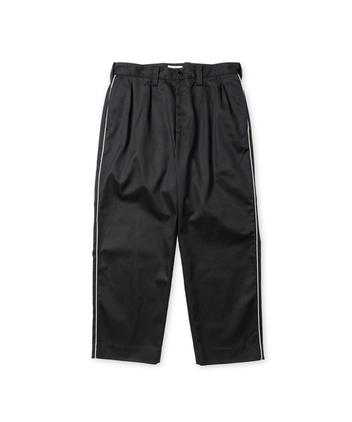 CALEE(キャリー)の「SIDE LINE TUCK TROUSERS(チノパンツ・メンズ・ブルーグレー/ブラック・LARGE/MEDIUM)」の1枚目の写真