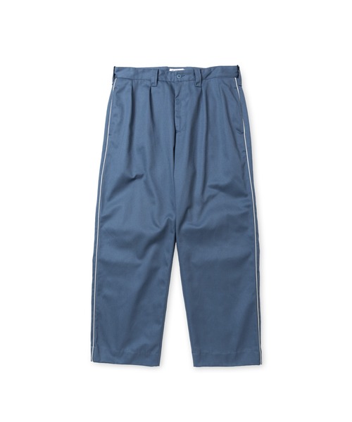CALEE(キャリー)の「SIDE LINE TUCK TROUSERS(チノパンツ・メンズ・ブルーグレー/ブラック・LARGE/MEDIUM)」の6枚目の写真