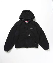 【BEN DAVIS（ベンデイビス）】WORKERS PARKA / ジップパーカー フーディ 中綿 キルト ワークジャケット ダブルジップ
