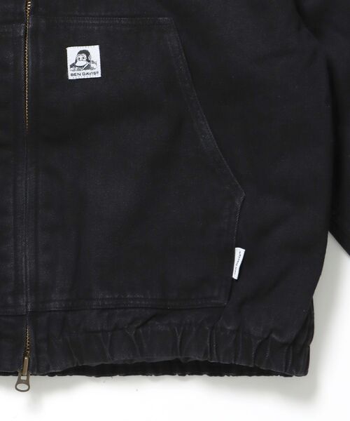 BEN DAVIS（ベンデイビス）の「【BEN DAVIS（ベンデイビス）】WORKERS PARKA / ジップパーカー フーディ 中綿 キルト ワークジャケット ダブルジップ（ブルゾン・メンズ・ブラック/アイボリー/ブラウン/ターコイズブルー/その他1・LARGE/MEDIUM/X-LARGE）」の11枚目の写真