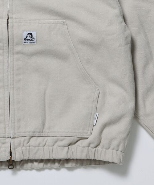 BEN DAVIS（ベンデイビス）の「【BEN DAVIS（ベンデイビス）】WORKERS PARKA / ジップパーカー フーディ 中綿 キルト ワークジャケット ダブルジップ（ブルゾン・メンズ・ブラック/アイボリー/ブラウン/ターコイズブルー/その他1・LARGE/MEDIUM/X-LARGE）」の13枚目の写真