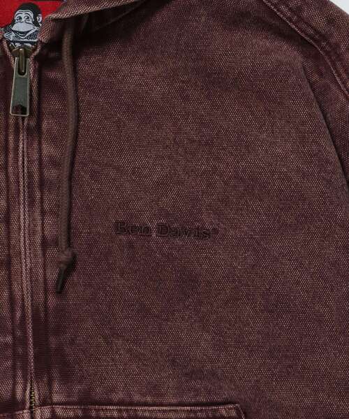 BEN DAVIS（ベンデイビス）の「【BEN DAVIS（ベンデイビス）】WORKERS PARKA / ジップパーカー フーディ 中綿 キルト ワークジャケット ダブルジップ（ブルゾン・メンズ・ブラック/アイボリー/ブラウン/ターコイズブルー/その他1・LARGE/MEDIUM/X-LARGE）」の18枚目の写真