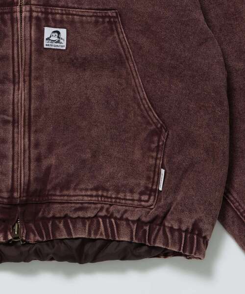 BEN DAVIS（ベンデイビス）の「【BEN DAVIS（ベンデイビス）】WORKERS PARKA / ジップパーカー フーディ 中綿 キルト ワークジャケット ダブルジップ（ブルゾン・メンズ・ブラック/アイボリー/ブラウン/ターコイズブルー/その他1・LARGE/MEDIUM/X-LARGE）」の20枚目の写真
