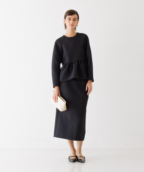 DESIGNWORKS(デザインワークス)の「ペプラムブラウス(シャツ/ブラウス・レディース・ネイビー/アイボリー・38)」の18枚目の写真