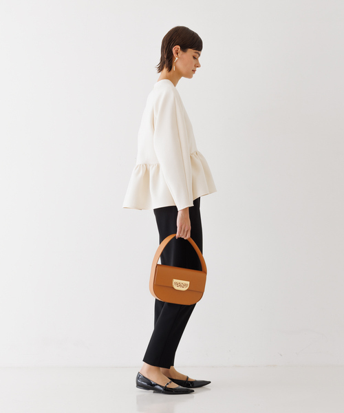 DESIGNWORKS(デザインワークス)の「ペプラムブラウス(シャツ/ブラウス・レディース・ネイビー/アイボリー・38)」の10枚目の写真