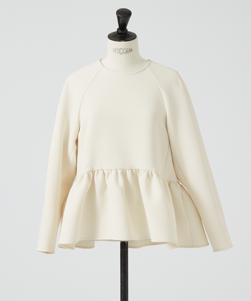 DESIGNWORKS(デザインワークス)の「ペプラムブラウス(シャツ/ブラウス・レディース・ネイビー/アイボリー・38)」の13枚目の写真