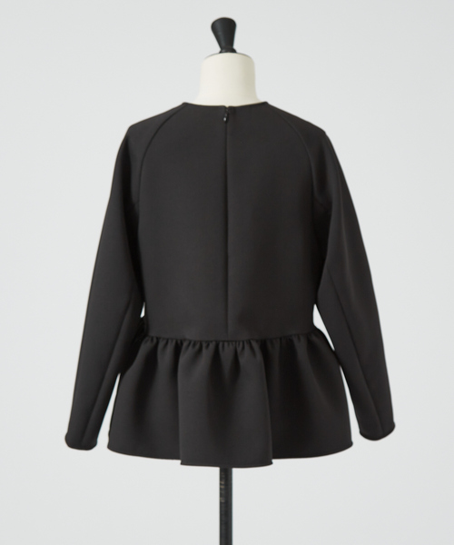 DESIGNWORKS(デザインワークス)の「ペプラムブラウス(シャツ/ブラウス・レディース・ネイビー/アイボリー・38)」の4枚目の写真