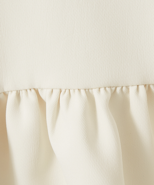 DESIGNWORKS(デザインワークス)の「ペプラムブラウス(シャツ/ブラウス・レディース・ネイビー/アイボリー・38)」の3枚目の写真