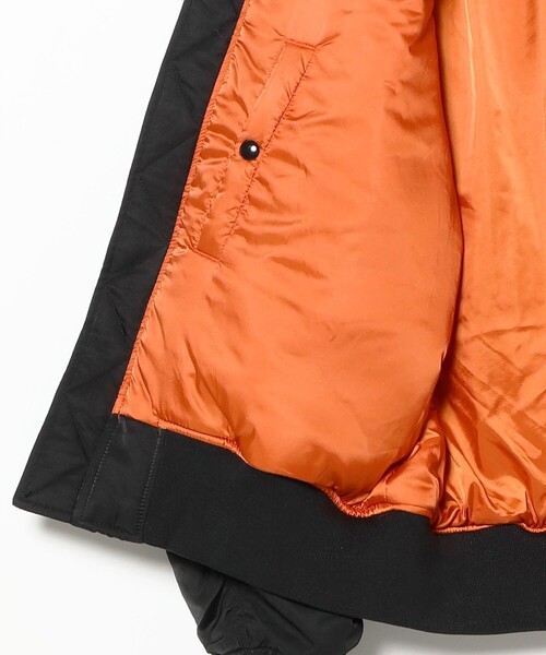 B:MING by BEAMS（ビーミングバイビームス）の「撥水 ナイロン MA-1（ユニセックス）（MA-1・メンズ・オリーブ/ブラック・M/S/XL/L）」の8枚目の写真