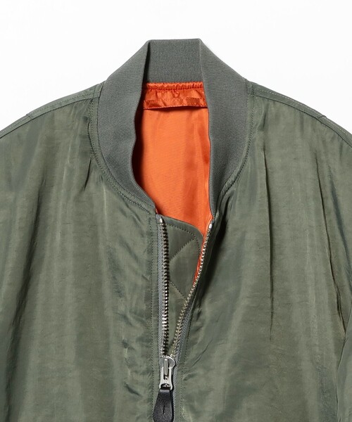 B:MING by BEAMS（ビーミングバイビームス）の「撥水 ナイロン MA-1（ユニセックス）（MA-1・メンズ・オリーブ/ブラック・M/S/XL/L）」の12枚目の写真