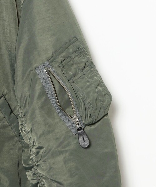 B:MING by BEAMS（ビーミングバイビームス）の「撥水 ナイロン MA-1（ユニセックス）（MA-1・メンズ・オリーブ/ブラック・M/S/XL/L）」の13枚目の写真