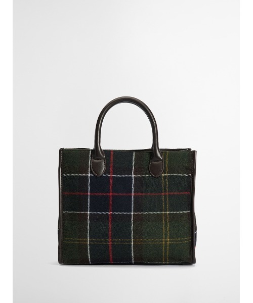 Barbour（バブアー）の「Barrhill タータンチェック トートバッグ（トートバッグ・レディース・オリーブ・ONE SIZE）」の4枚目の写真