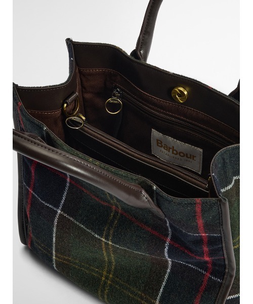 Barbour（バブアー）の「Barrhill タータンチェック トートバッグ（トートバッグ・レディース・オリーブ・ONE SIZE）」の8枚目の写真