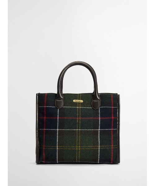 Barbour（バブアー）の「Barrhill タータンチェック トートバッグ（トートバッグ・レディース・オリーブ・ONE SIZE）」の3枚目の写真