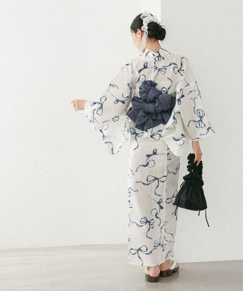 Heather（ヘザー）の「Heather アソート浴衣3点SET　570689（浴衣・レディース・ホワイト系その他/ベージュ系その他/ブルー系その他/グレー系その他・FREE）」の9枚目の写真