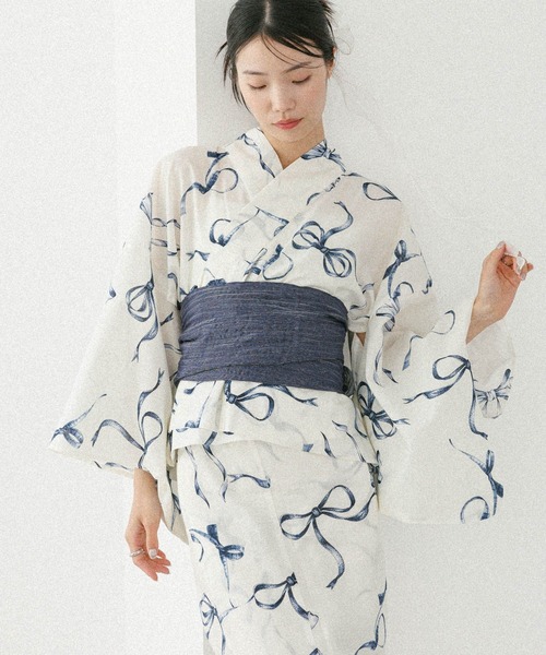 Heather（ヘザー）の「Heather アソート浴衣3点SET　570689（浴衣・レディース・ホワイト系その他/ベージュ系その他/ブルー系その他/グレー系その他・FREE）」の11枚目の写真