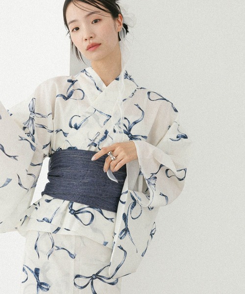 Heather（ヘザー）の「Heather アソート浴衣3点SET　570689（浴衣・レディース・ホワイト系その他/ベージュ系その他/ブルー系その他/グレー系その他・FREE）」の12枚目の写真