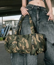 じ*こ様 【美品】BIG B ロゴ ボストンバッグ 迷彩 迷彩 ボストン