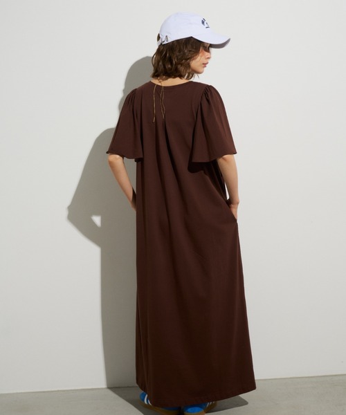 Unitage（ユニテージ）の「フレアスリーブカットワンピース（ワンピース・レディース・オレンジ/ブラウン/ブラック・FREE）」の14枚目の写真