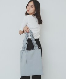 index | 【A4サイズ収納可能】持ち手フリルトートバッグ(トートバッグ)