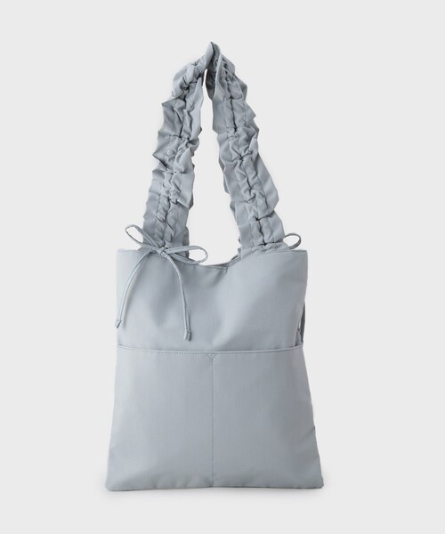 index(インデックス)の「【A4サイズ収納可能】持ち手フリルトートバッグ(トートバッグ・レディース・サックスブルー/アイボリー/ブラック・00)」の13枚目の写真