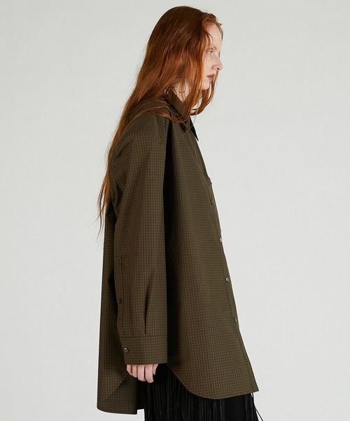 PRANK PROJECT（プランクプロジェクト）の「ダブルカラーパワショルオーバーシャツ / Double Collar Power Shirt Over Shirt（シャツ/ブラウス・レディース・ネイビー/カーキ/ホワイト・FREE）」の13枚目の写真