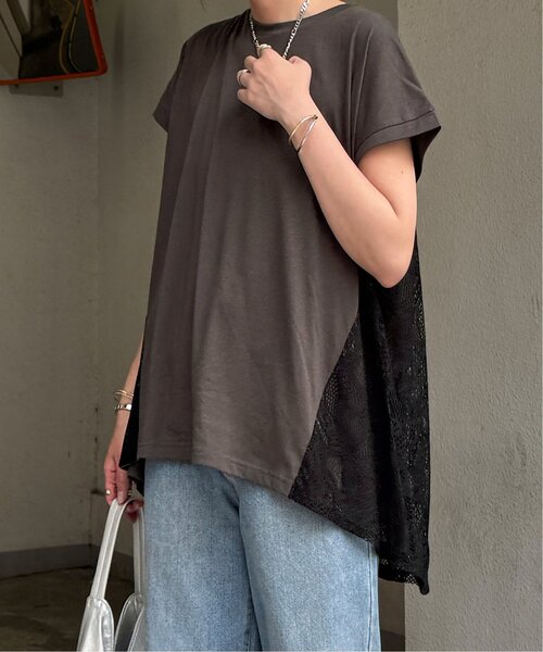 LBC(エルビーシー)の「バックレースレイヤープルオーバー(Tシャツ/カットソー・レディース・ホワイト/ブラウン/チャコール・M)」の17枚目の写真