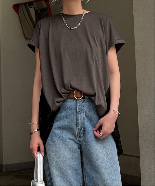 LBC(エルビーシー)の「バックレースレイヤープルオーバー(Tシャツ/カットソー・レディース・ホワイト/ブラウン/チャコール・M)」の18枚目の写真