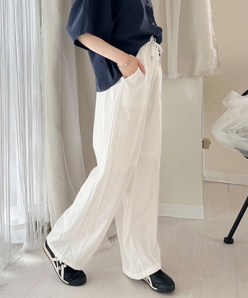 ONEP STAR(ワンピスター)の「ドローストリングパンツ(その他パンツ・レディース・ブラック/オフホワイト/モカ/ダークグレー/ダークカーキ・MEDIUM)」の12枚目の写真
