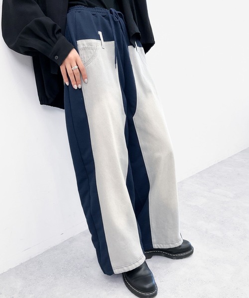 MODE NORM CORE】デニムパッチワークパンツ（デニムパンツ）｜niko and