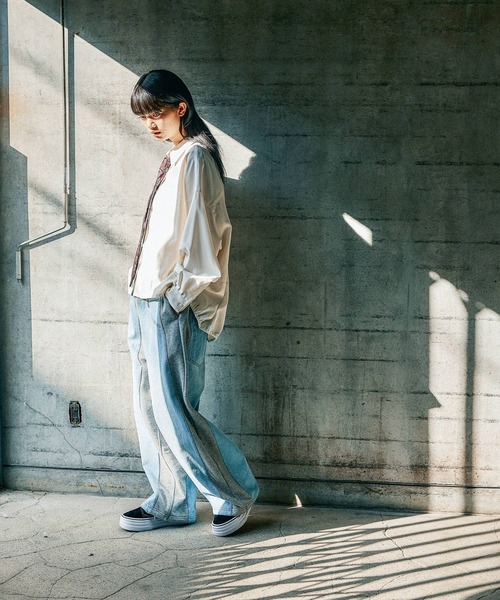 MODE NORM CORE】デニムパッチワークパンツ（デニムパンツ）｜niko and