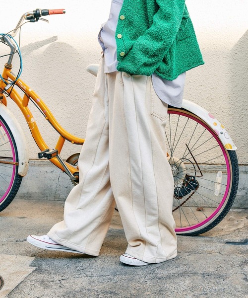 MODE NORM CORE】デニムパッチワークパンツ（デニムパンツ）｜niko and