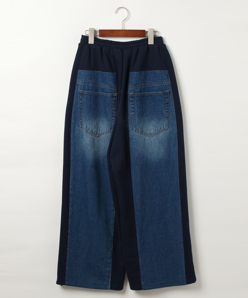 MODE NORM CORE】デニムパッチワークパンツ（デニムパンツ