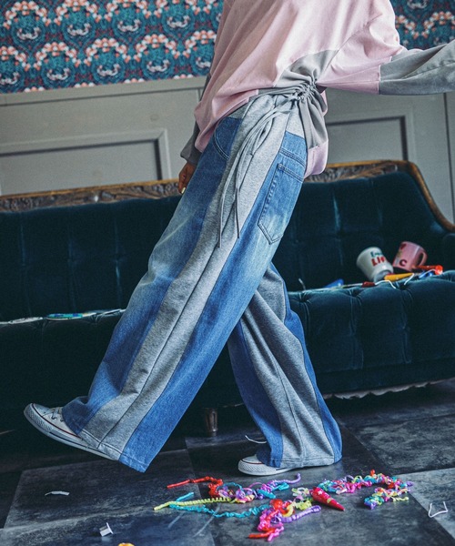 MODE NORM CORE】デニムパッチワークパンツ（デニムパンツ）｜niko and