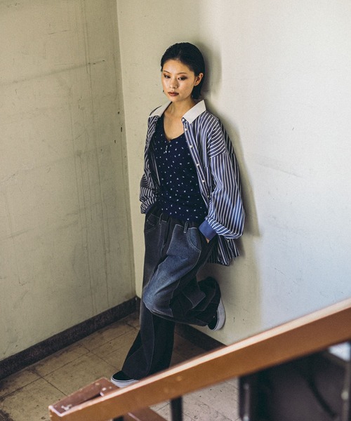 MODE NORM CORE】デニムパッチワークパンツ（デニムパンツ