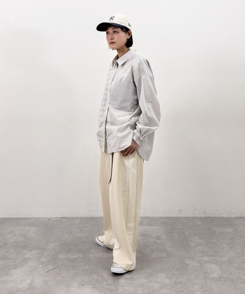 niko and...(ニコアンド)の「【MODE NORM CORE】デニムパッチワークパンツ(デニムパンツ・レディース・ネイビー/ブラック/グレー/ダークブルー/サンドグレー/アイボリー・MEDIUM/LARGE)」の15枚目の写真