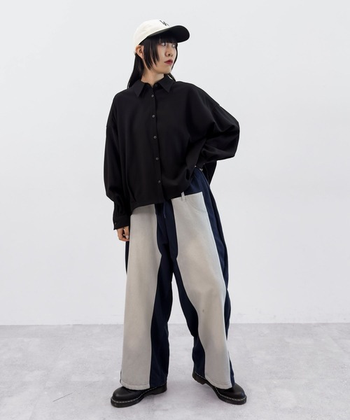 niko and（ニコアンド）の「【MODE NORM CORE】デニムパッチワーク