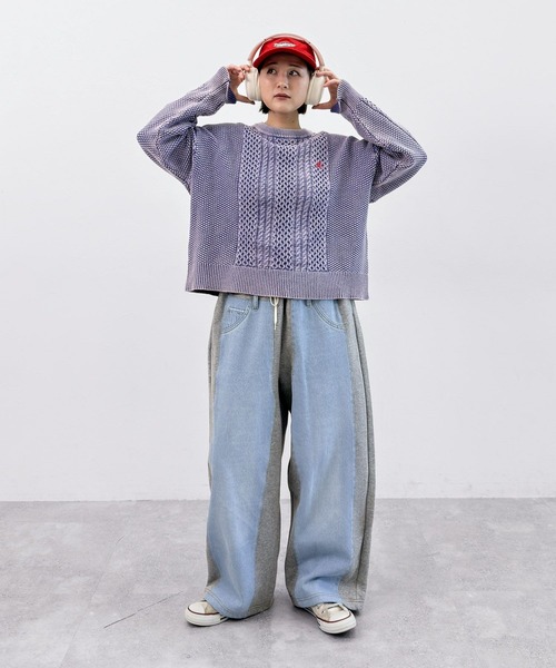 niko and（ニコアンド）の「【MODE NORM CORE】デニムパッチワーク