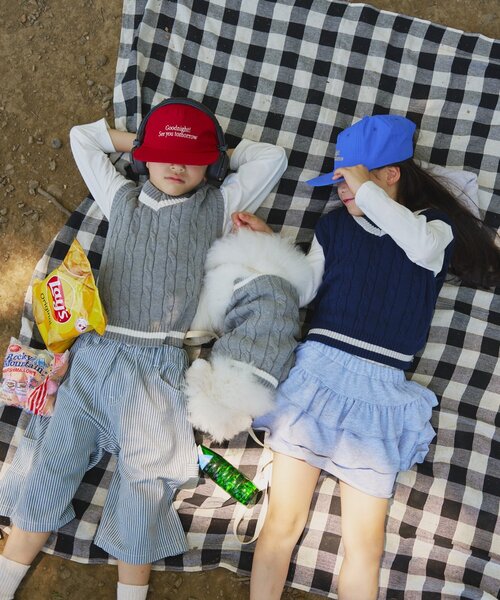 CIAOPANIC TYPY（チャオパニックティピー）の「【ドッグウェア】お揃いが叶う！コットン１００％DOGチルデンニット巾着付き（ペットウェア・レディース・ネイビー/グレー/バーガンディー・MEDIUM/SMALL）」の17枚目の写真