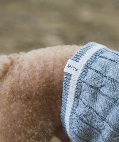 CIAOPANIC TYPY（チャオパニックティピー）の「【ドッグウェア】お揃いが叶う！コットン１００％DOGチルデンニット巾着付き（ペットウェア・レディース・ネイビー/グレー/バーガンディー・MEDIUM/SMALL）」の21枚目の写真