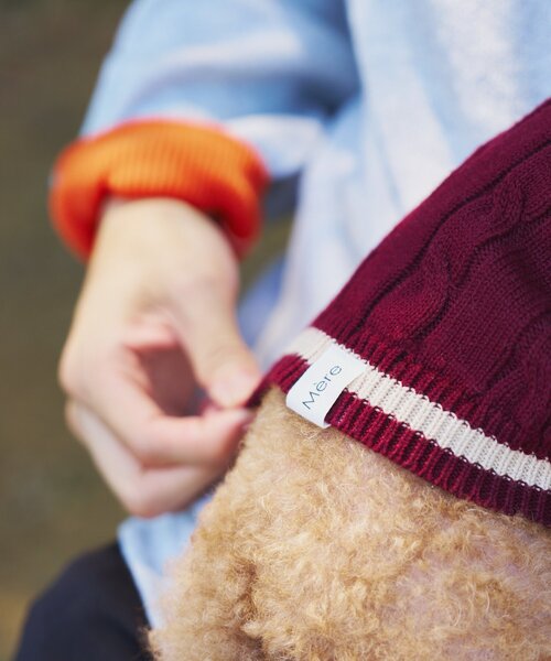 CIAOPANIC TYPY（チャオパニックティピー）の「【ドッグウェア】お揃いが叶う！コットン１００％DOGチルデンニット巾着付き（ペットウェア・レディース・ネイビー/グレー/バーガンディー・MEDIUM/SMALL）」の22枚目の写真