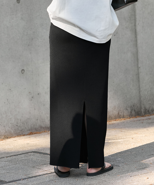 JOURNAL STANDARD（ジャーナルスタンダード）の「《WEB限定追加3》ハリヌキテレコロングスカート（スカート・レディース・チャコールグレー/ブラック・FREE）」の14枚目の写真