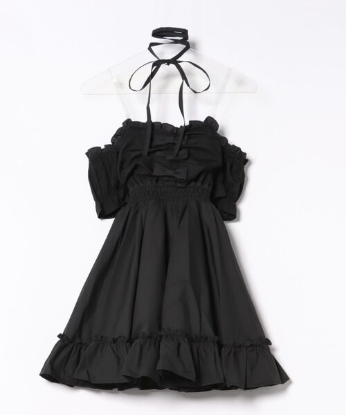 【お取り置き承り中】アンクルージュ おリボンオフショルド一リ一ワンピース オフショルリボンお姉さんワンピース - Ank Rouge(アンクルージュ)の