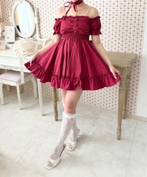 Ank Rouge（アンクルージュ）の「おリボンオフショルドーリーワンピース（ワンピース）」