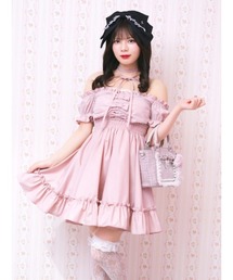 ※ 完売！新品★Ank Rouge RosePerfumeワンピ ビンテージローズプリントワンピース - Ank Rouge(アン