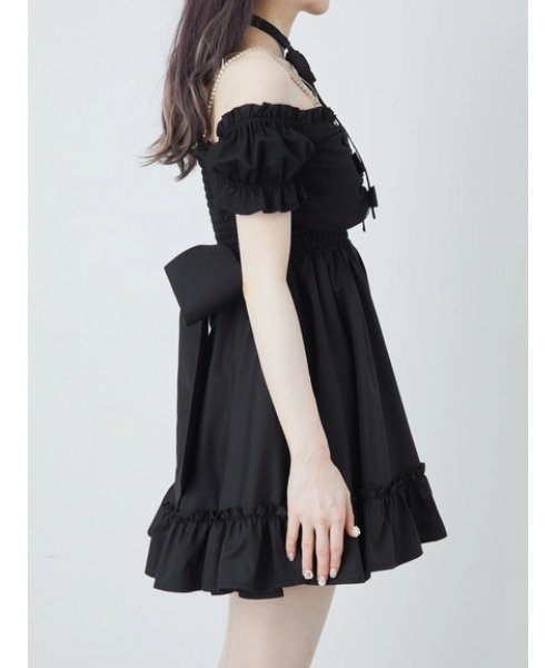 Ank Rouge(アンクルージュ)の「おリボンオフショルドーリーワンピース(ワンピース・レディース・ピンク/レッド/ブラック・M)」の17枚目の写真